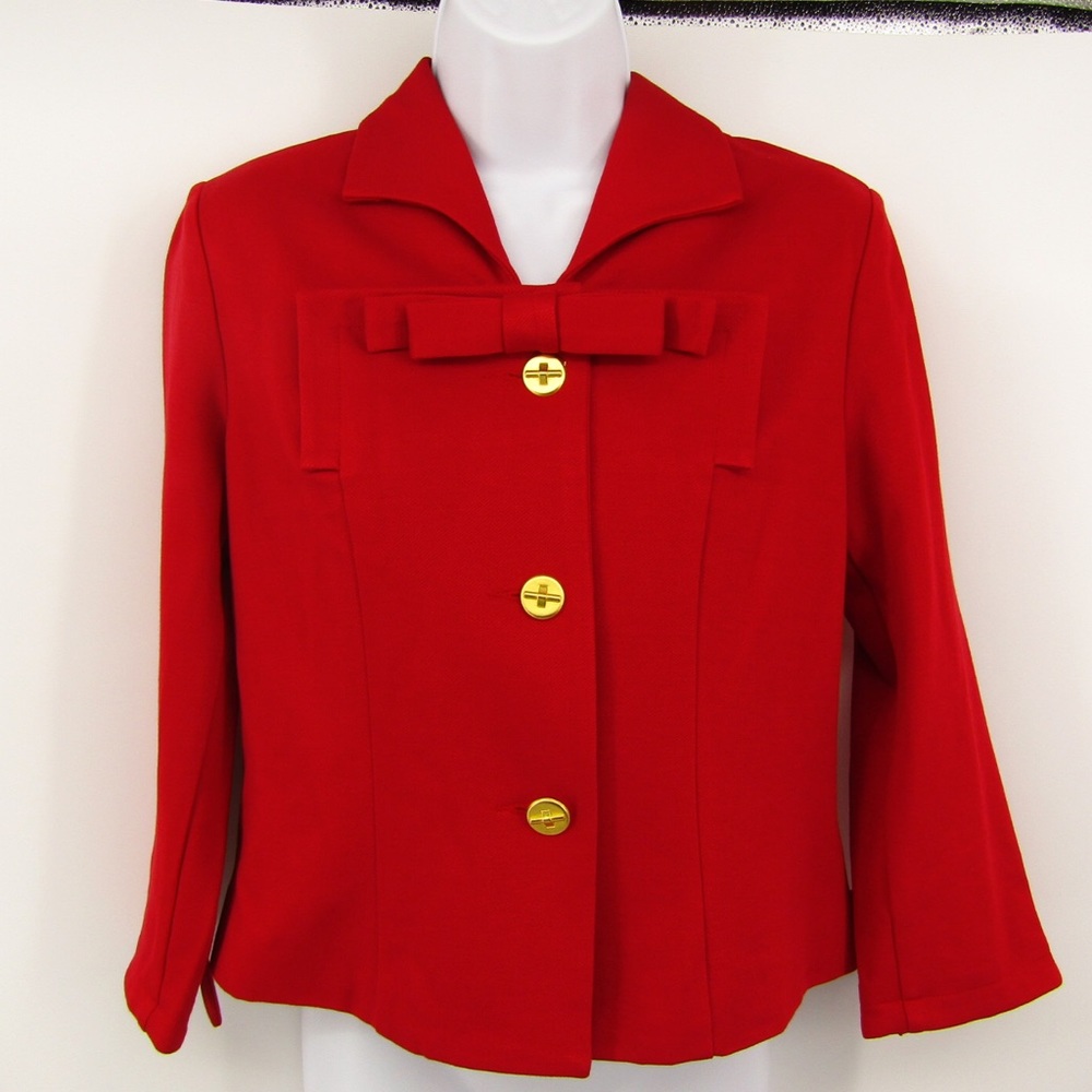 🔥 2 or more 50% off! Cabi red beau blazer NWT